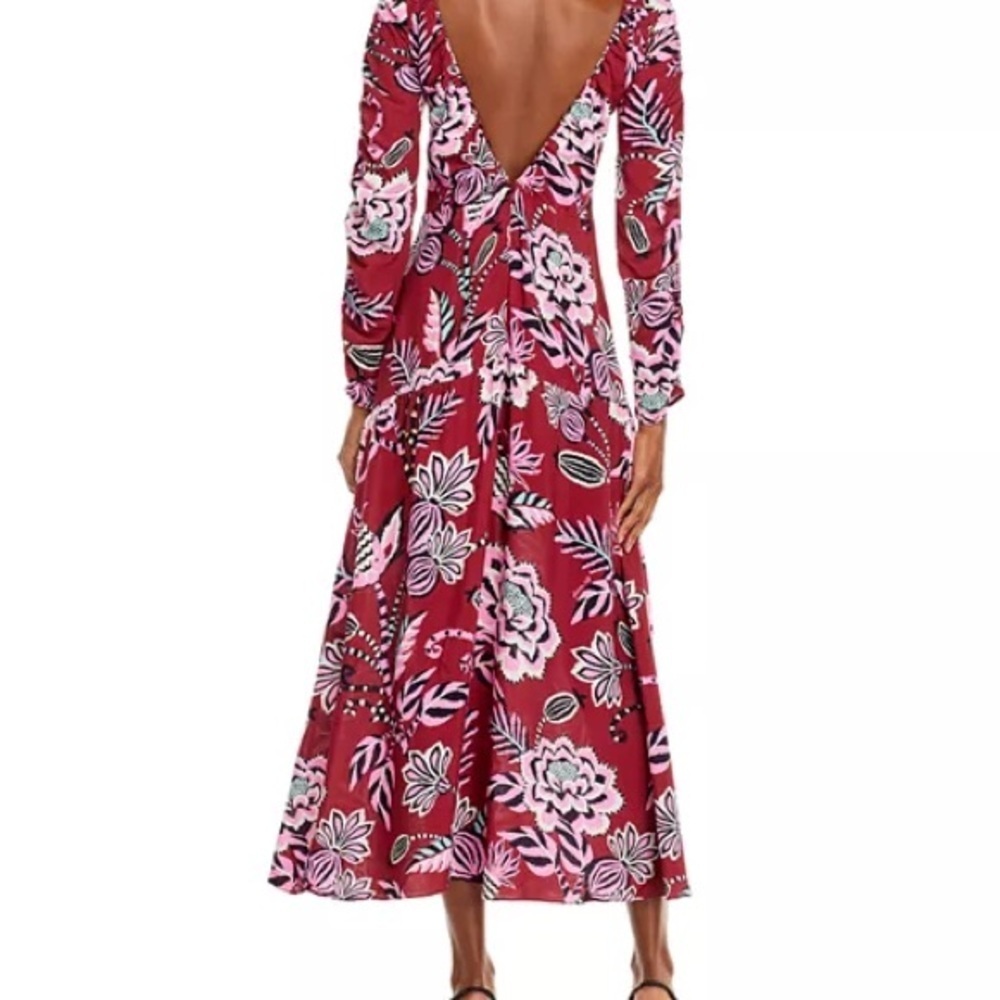 FARM Rio Pineapple Inspiration Gathered Dress